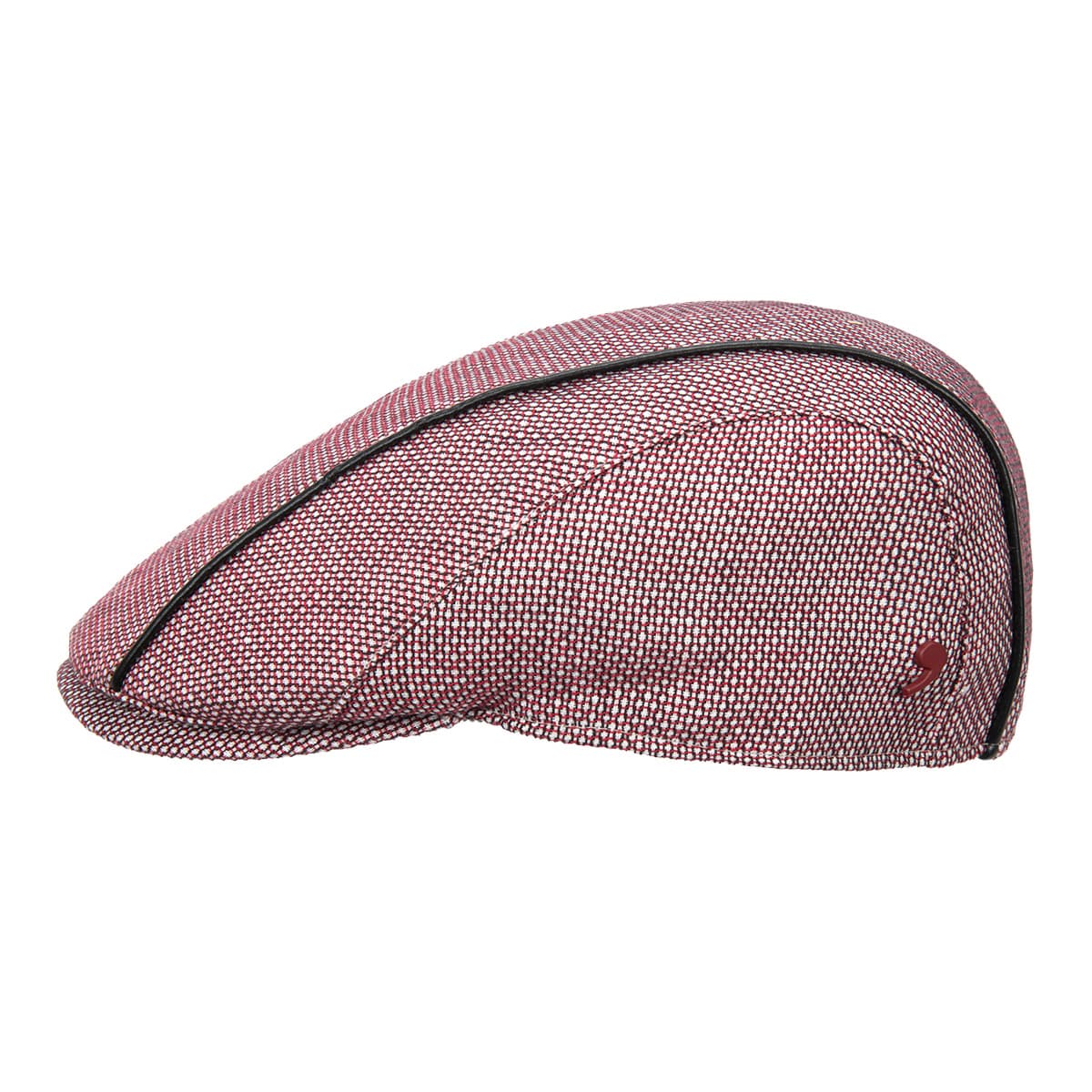 ALFONSO D'ESTE | Casquette plate en lin et coton m�lang�s 6 pi�ces