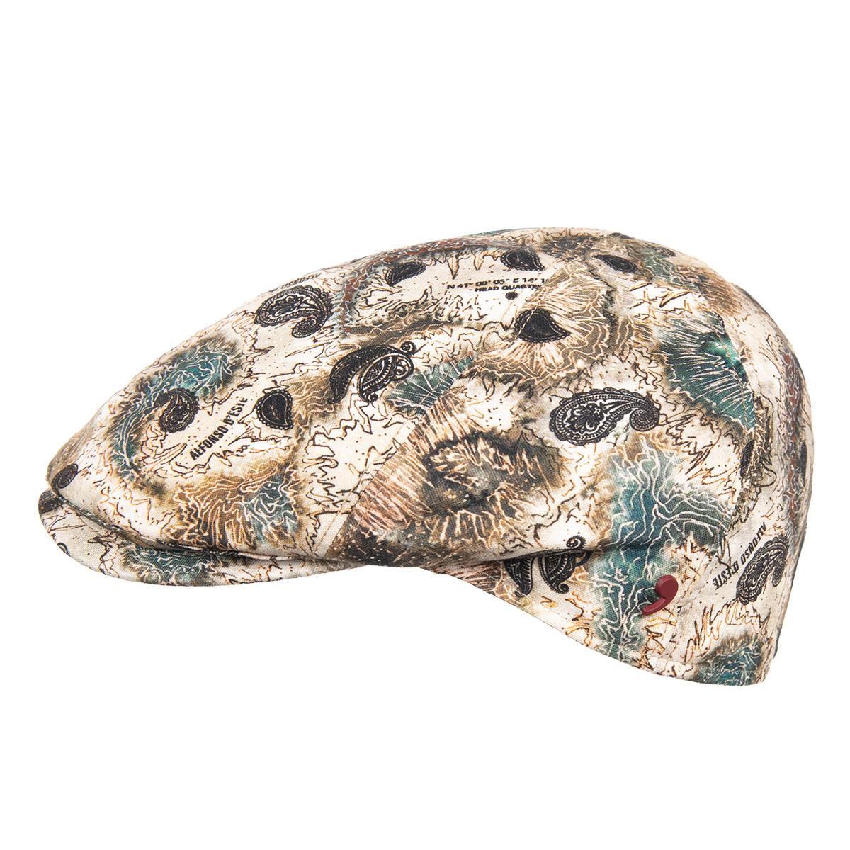 ALFONSO D�ESTE | Casquette plate en lin pour homme 6Panel