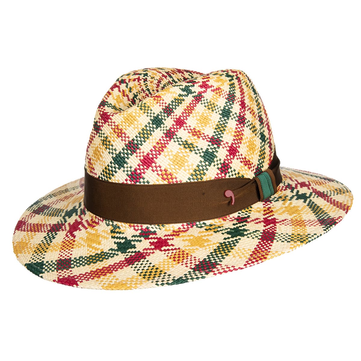 ALFONSO D'ESTE | Chapeau Panama au design color�