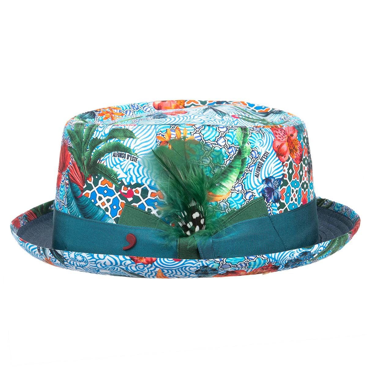 ALFONSO D�ESTE | Chapeau Pork Pie en coton pour homme