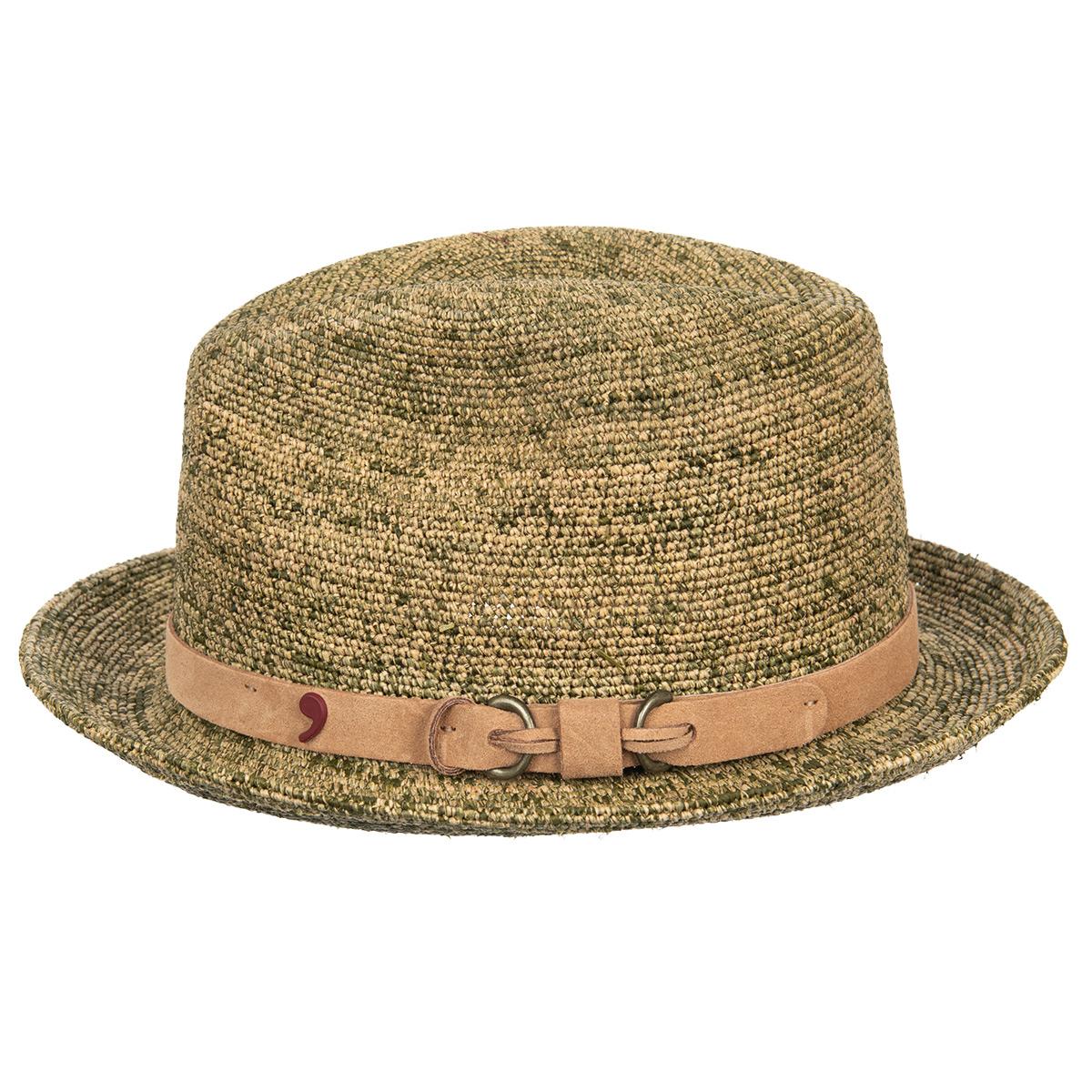 ALFONSO D�ESTE | Chapeau au crochet en raphia et paille