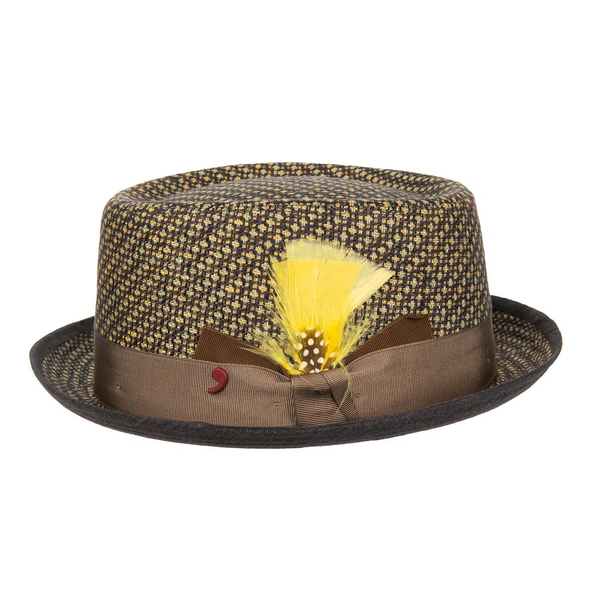 ALFONSO D'ESTE | Chapeau en lin Pork Pie hommes