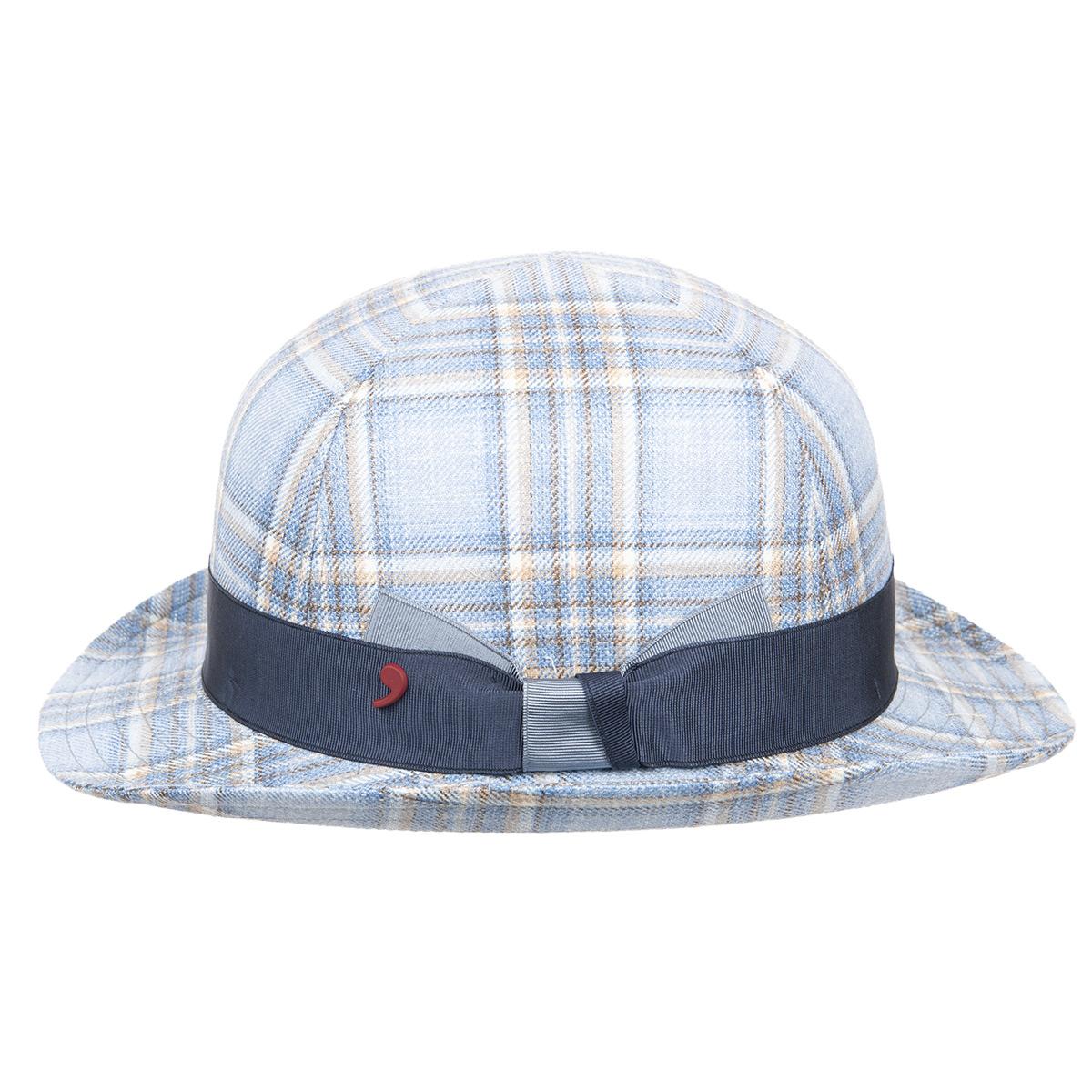 ALFONSO D�ESTE| Chapeau melon �l�gant en m�lange de mat�riaux nobles