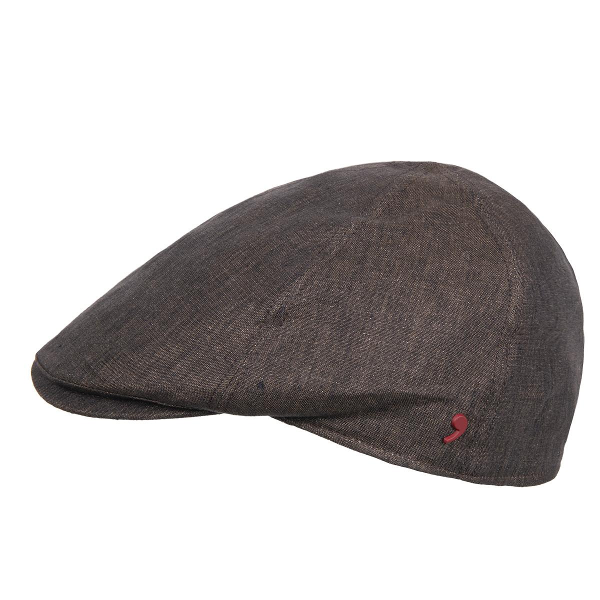 ALFONSO D�ESTE | Chapeau plat homme 100 % lin uni