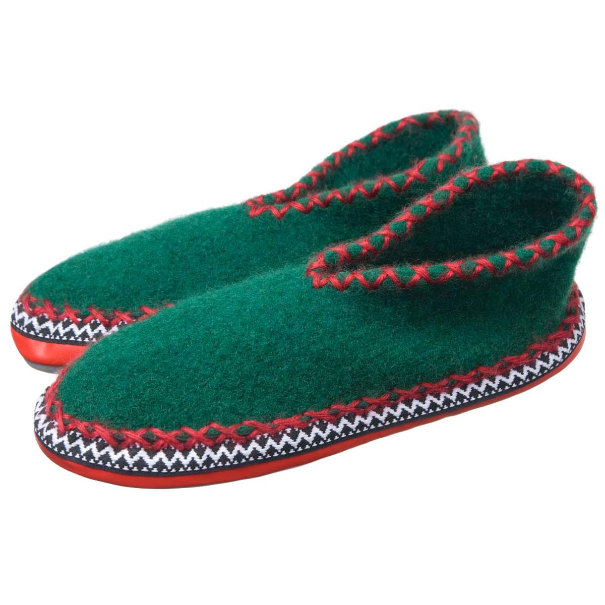 ALPLER | Chaussures Hut avec semelle en cuir v�ritable, couleur verte