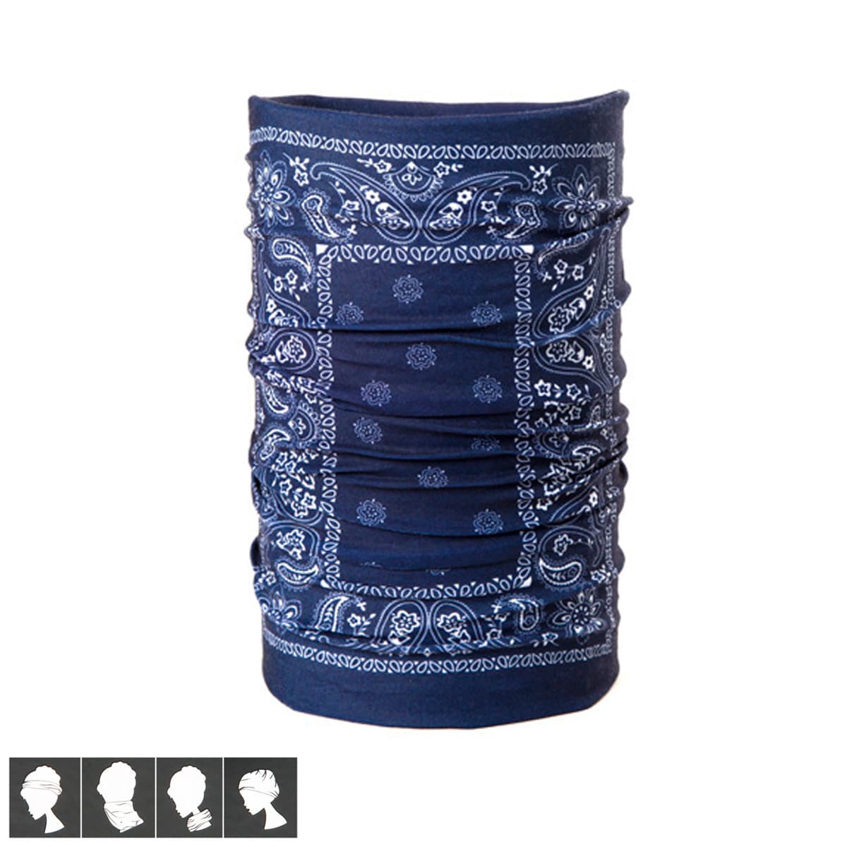 BANDANA �CHARPE PAISLEY BLEU