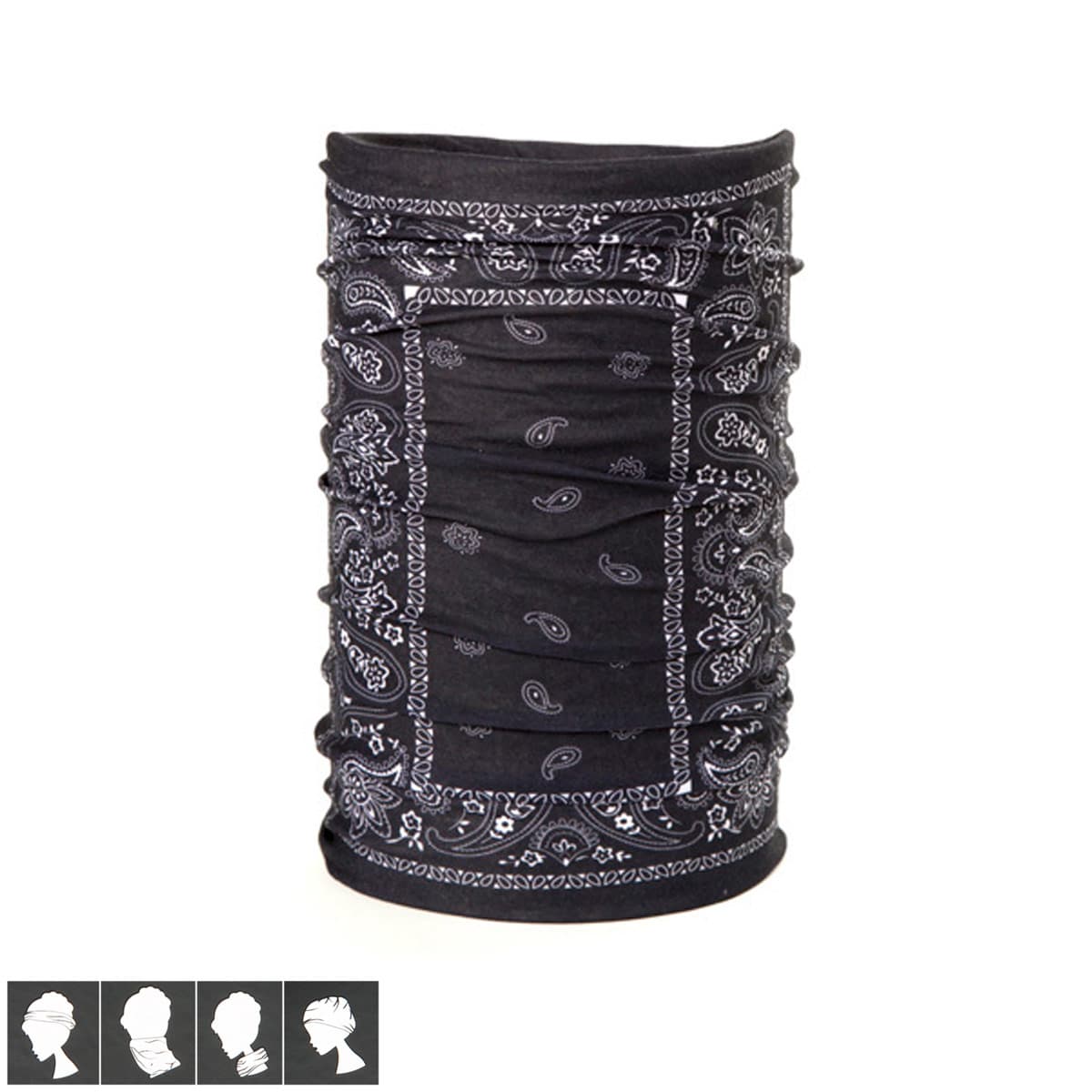 BANDANA �CHARPE PAISLEY NOIR