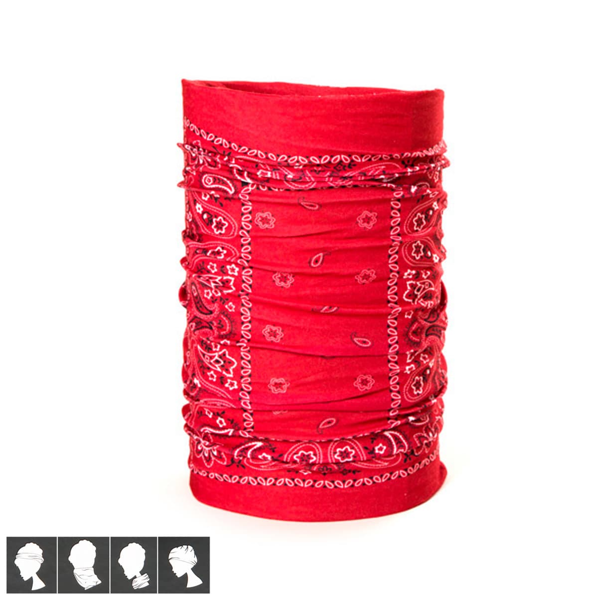 BANDANA �CHARPE PAISLEY ROUGE