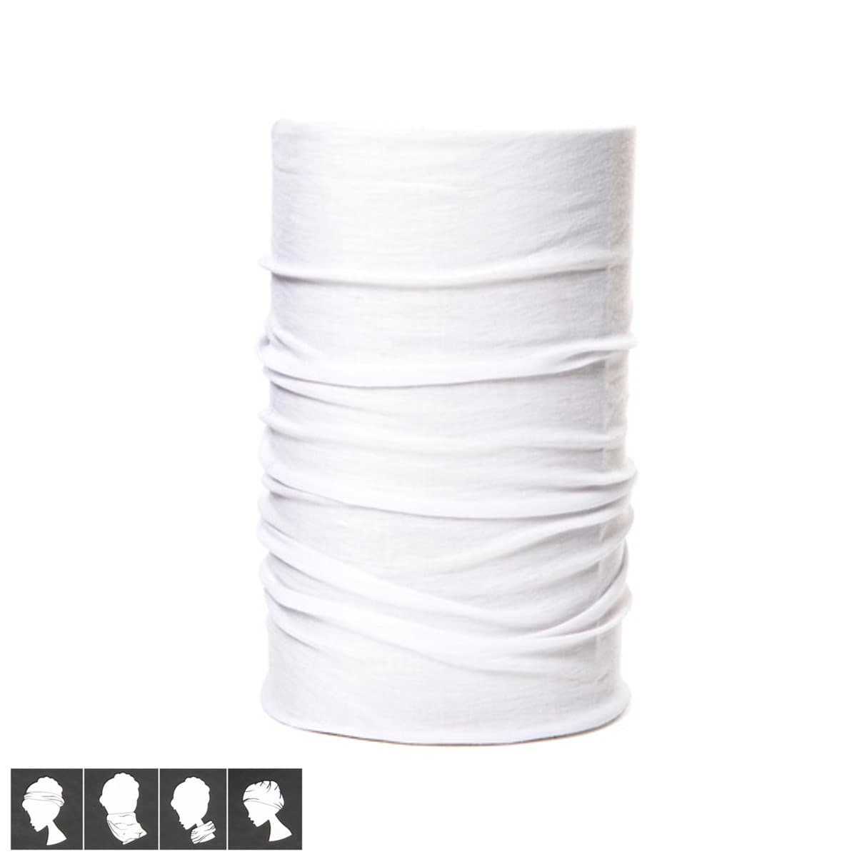 BANDANA �CHARPE UNI BLANC