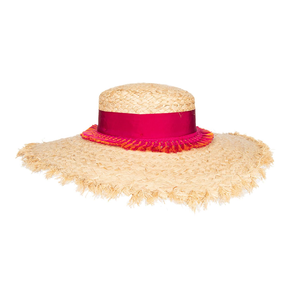 BORSALINO | Chapeau de paille en raphia � bord large exclusif pour femme