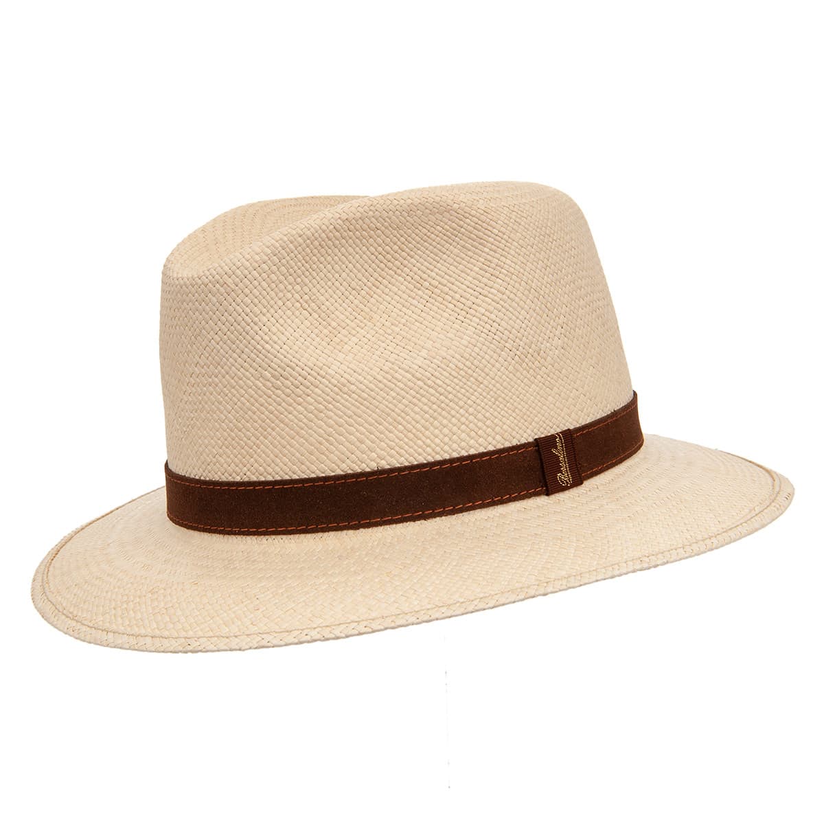 BORSALINO | Traveller Panama Quito avec garniture en cuir