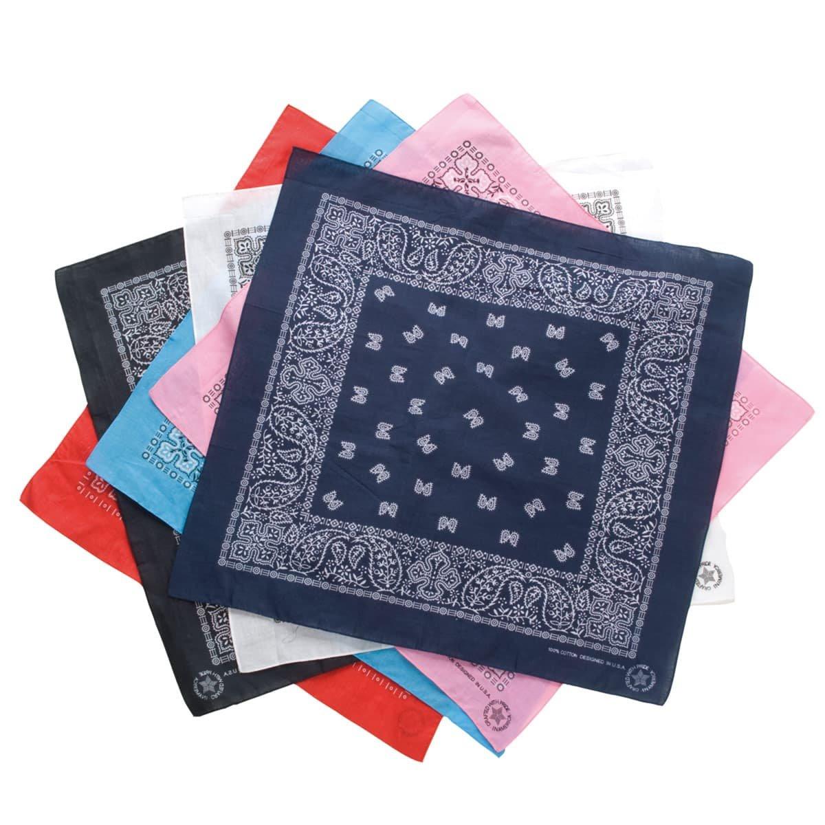 Bandana Paisley de couleurs diff�rentes - 100% coton