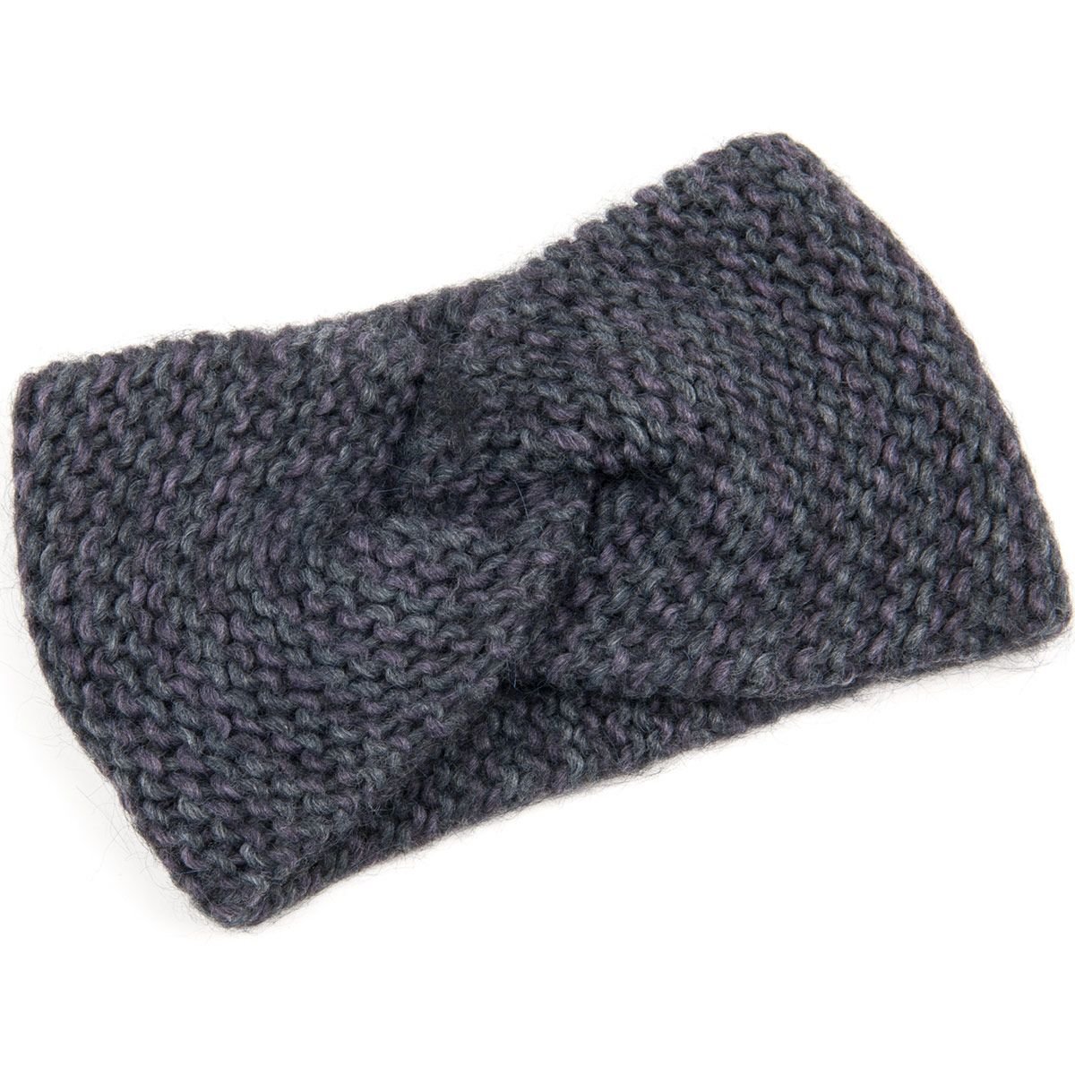 Bandeau femme en tricot bicolore
