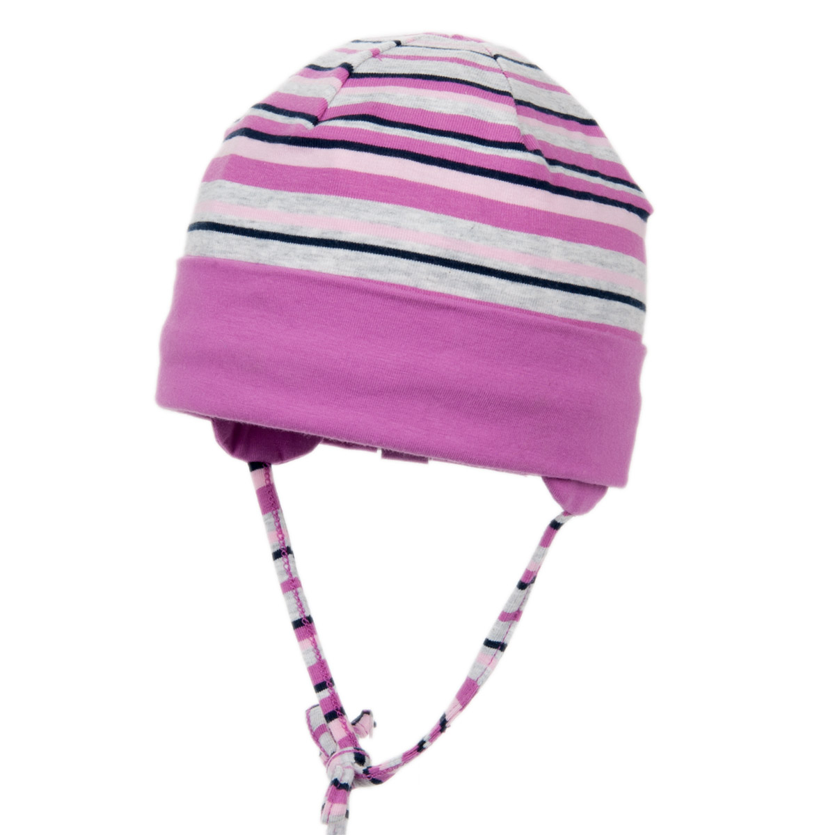Bonnet b�b� jersey avec oreilles � nouer et protection UV de STERNTALER
