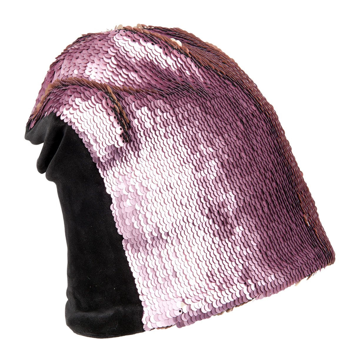Bonnet femme look paillettes