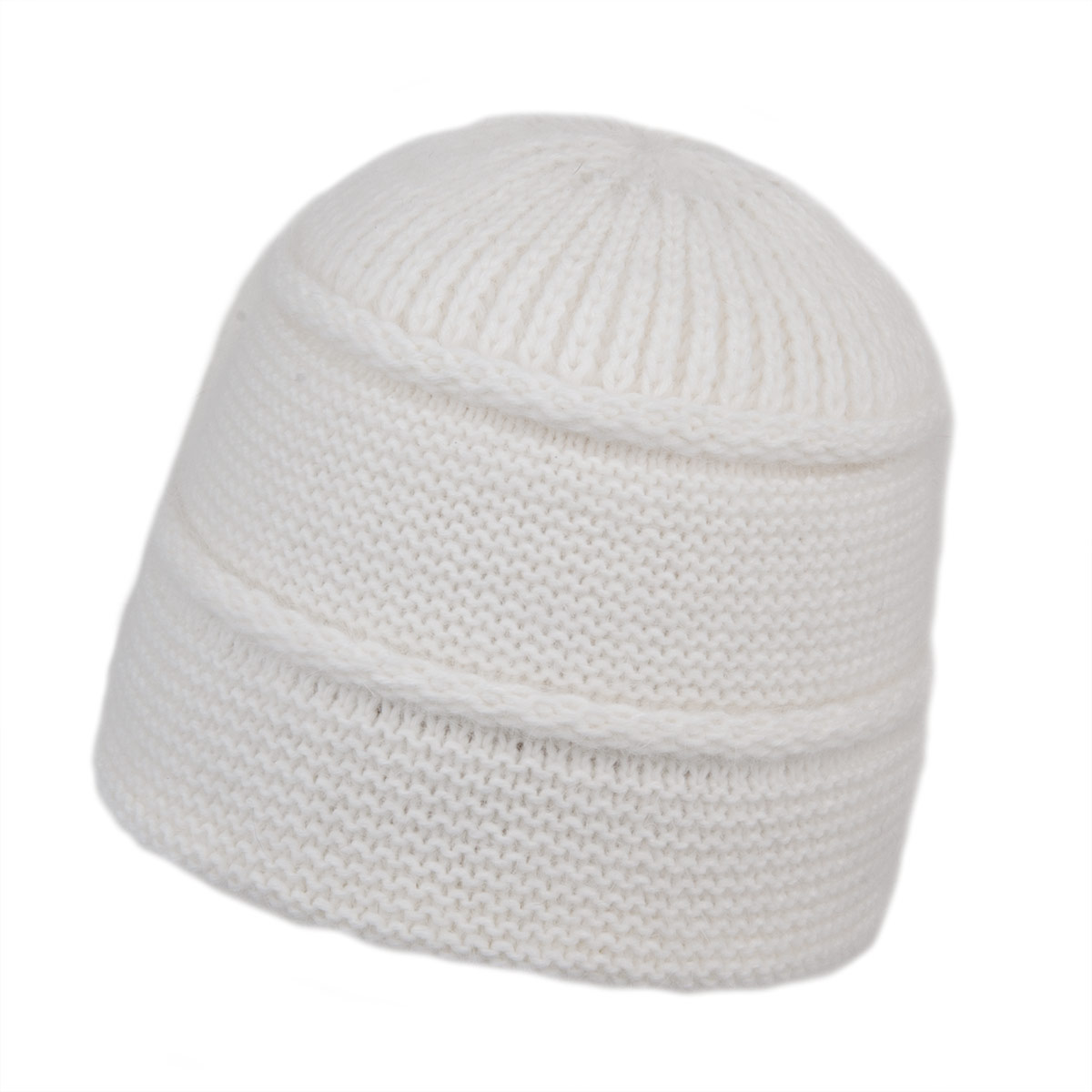 Bonnet tricot� avec de la laine angora douce
