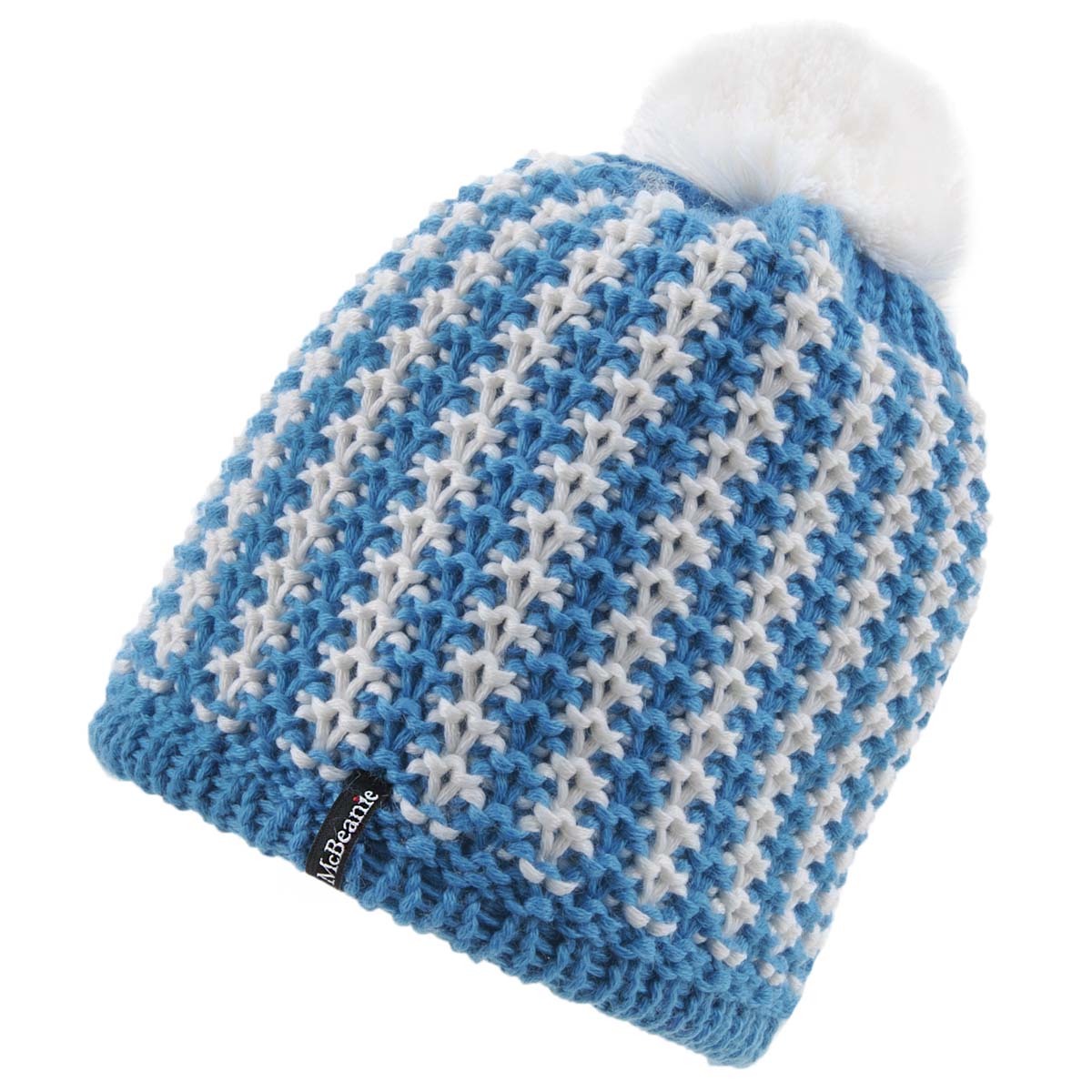 Bonnet tricot� avec pompon de McBeanie