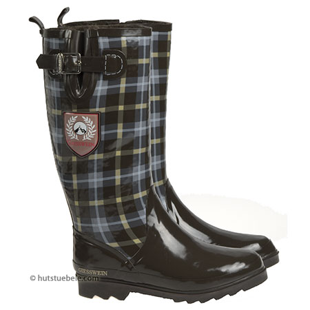 Bottes en caoutchouc pour femmes �tain by Giesswein avec semelle ext�rieure robuste