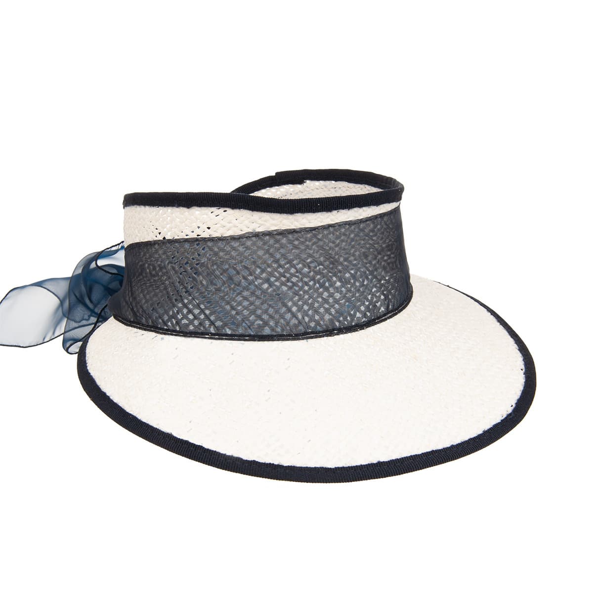 Bouclier en paille pour femme avec ruban bleu � l'arri�re pour r�guler