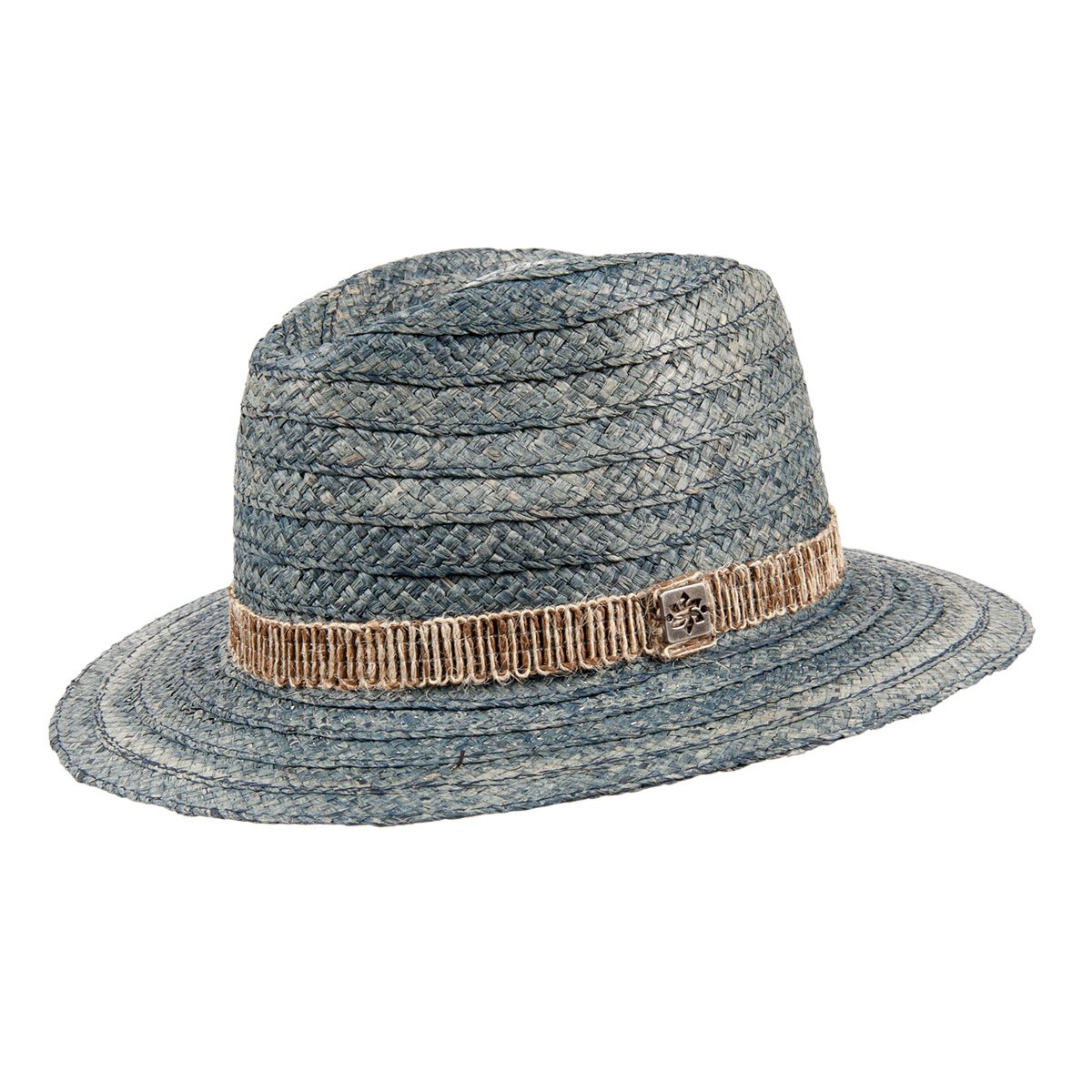 CAPPELLO CASUAL RAFFIA COLOR BLOCK