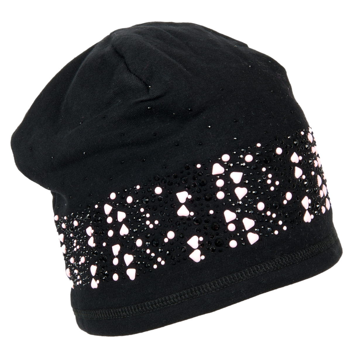 Casquette avec strass et petits c?urs pour filles