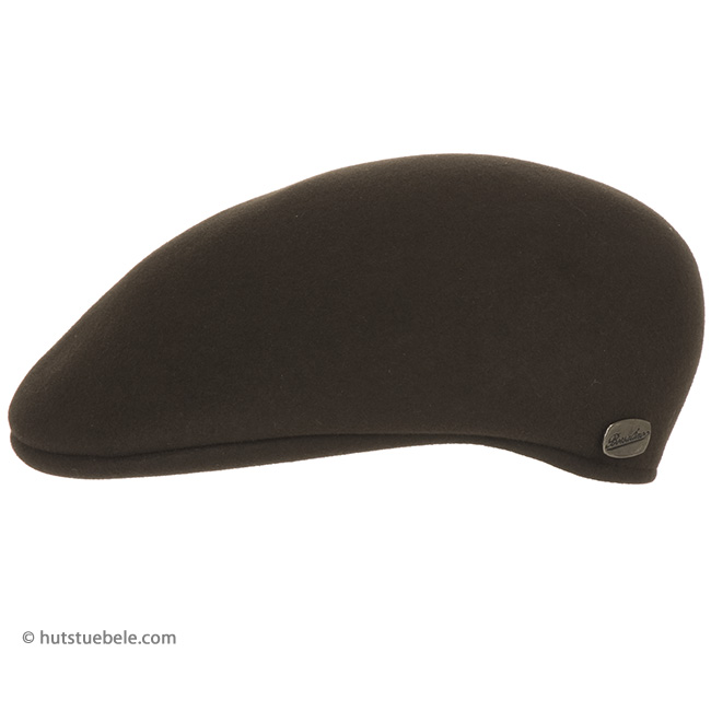 Casquette plate BORSALINO en feutre de lapin