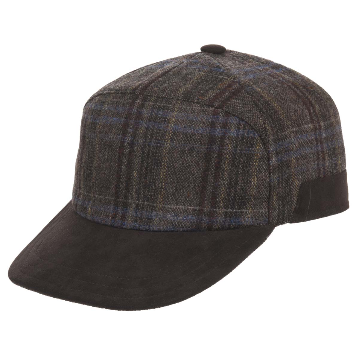 Casquette � visi�re avec oreillettes en laine vierge