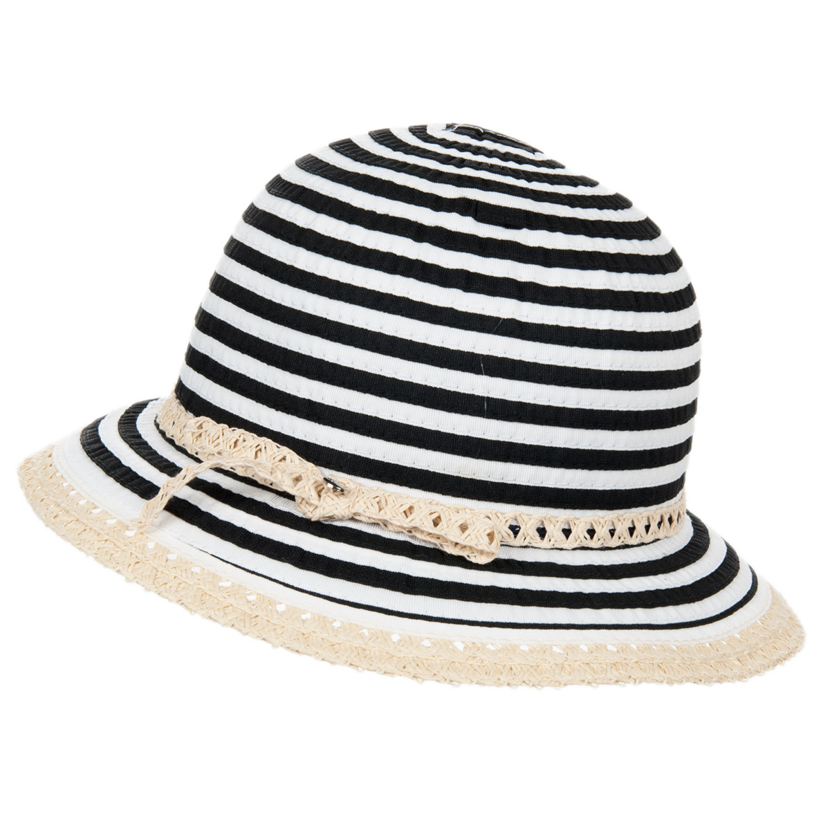 Chapeau Cloche froissable � bord large pour femmes