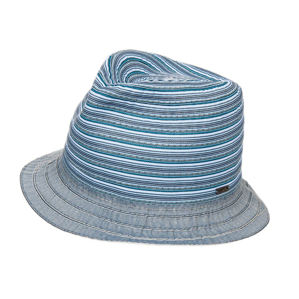 Chapeau � bordures Trilby multicolore