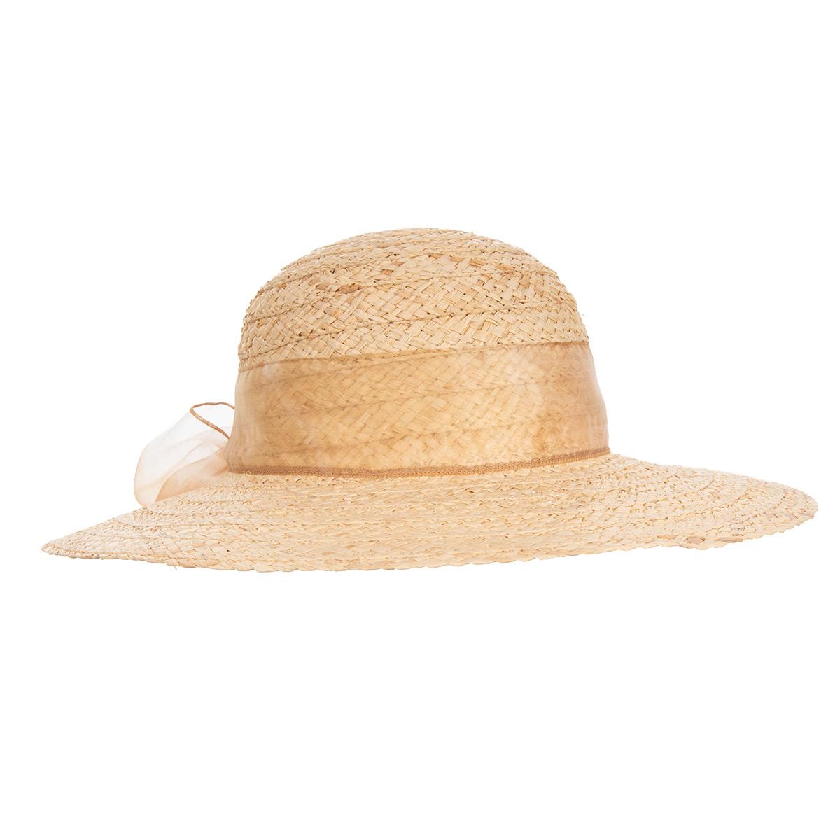 Chapeau de paille en raphia pour femmes