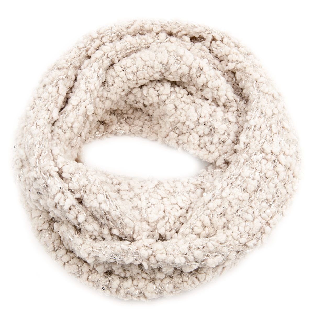 Echarpe loop douce et moelleuse avec paillettes