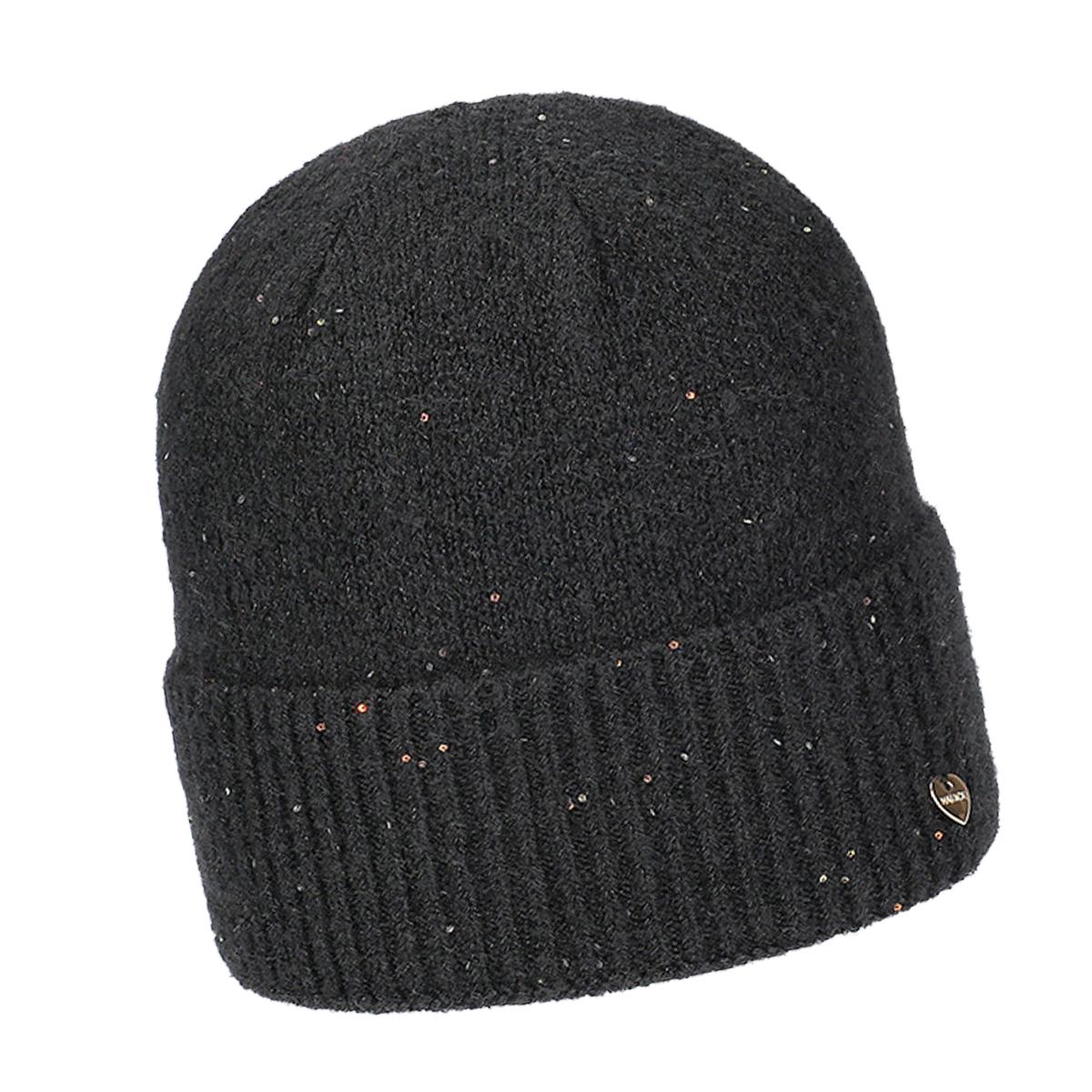 FASHION | Bonnet d'hiver en tricot avec revers et effet brillant