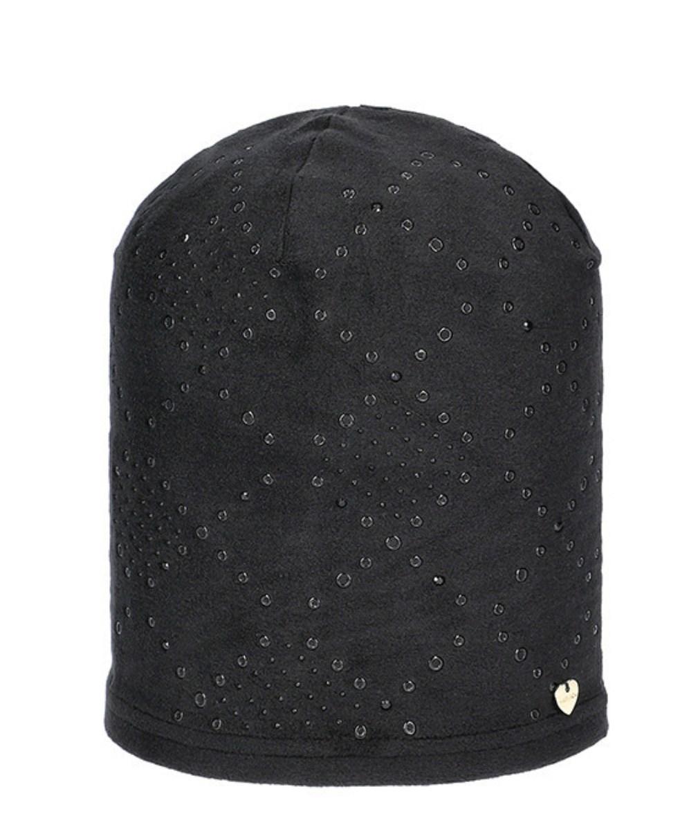 FASHION | Bonnet femme en micro-polaire avec rivets et ?illets