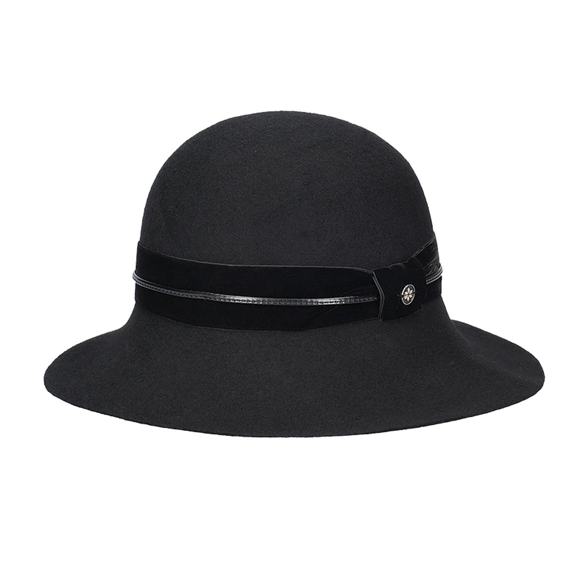 FASHION | Chapeau cloche femme Cloche avec ornements en velours