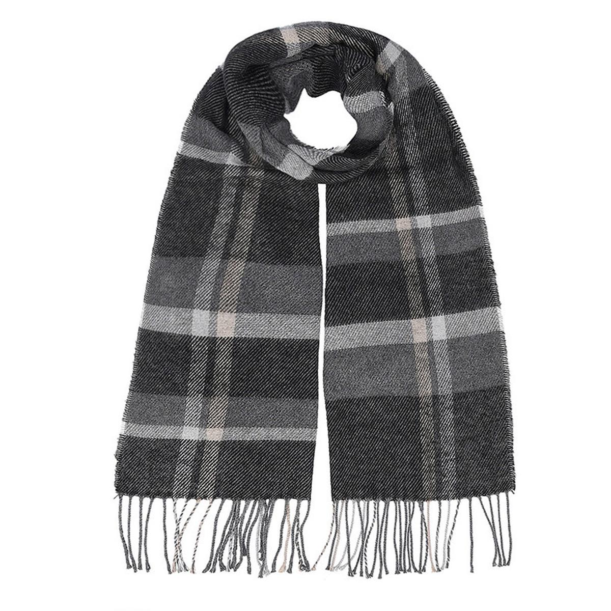 FASHION | Echarpe � motifs en laine m�lang�e 30 x 170 cm