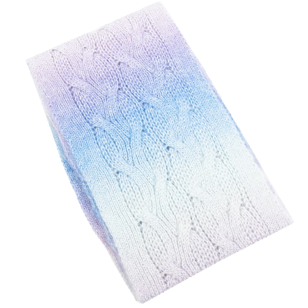 FASHION | Echarpe tricot�e femme Loop avec d�grad� et lurex