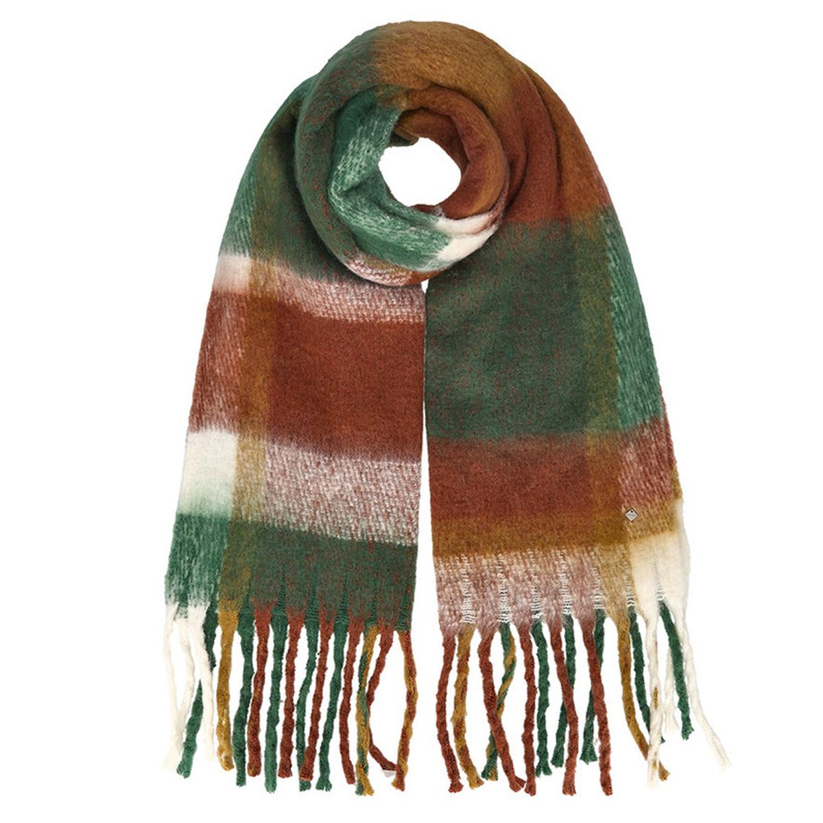 FASHION | Foulard � carreaux unisexe avec franges 50x210 cm