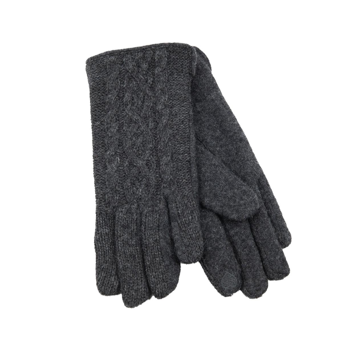 FASHION | Gant femme en jersey torsad� �cran tactile