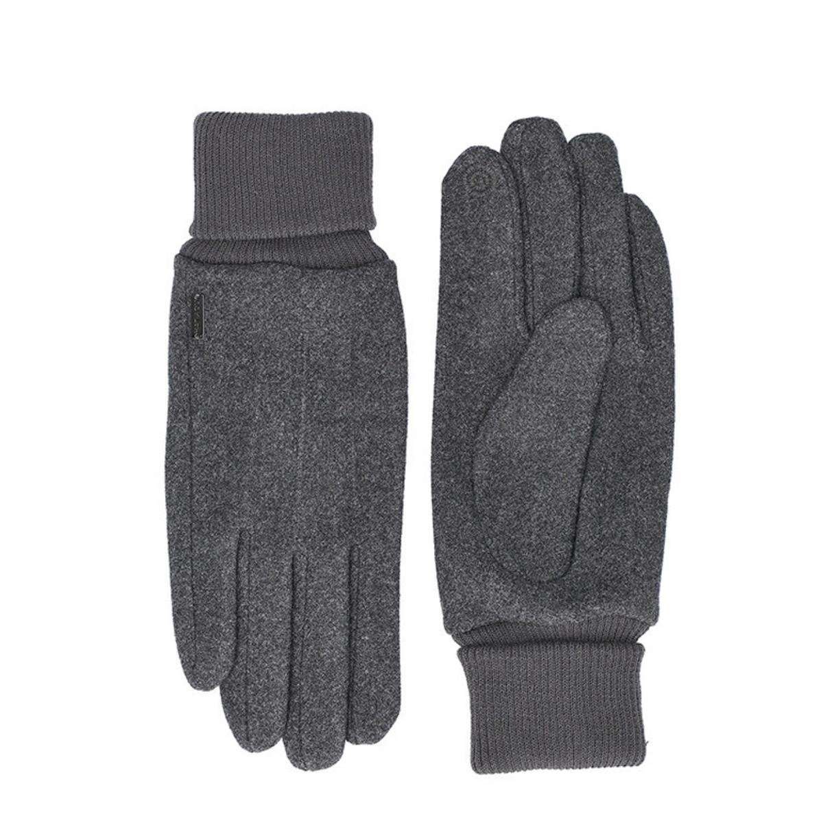 FASHION | Gant pour homme en tissu avec poignet en tricot