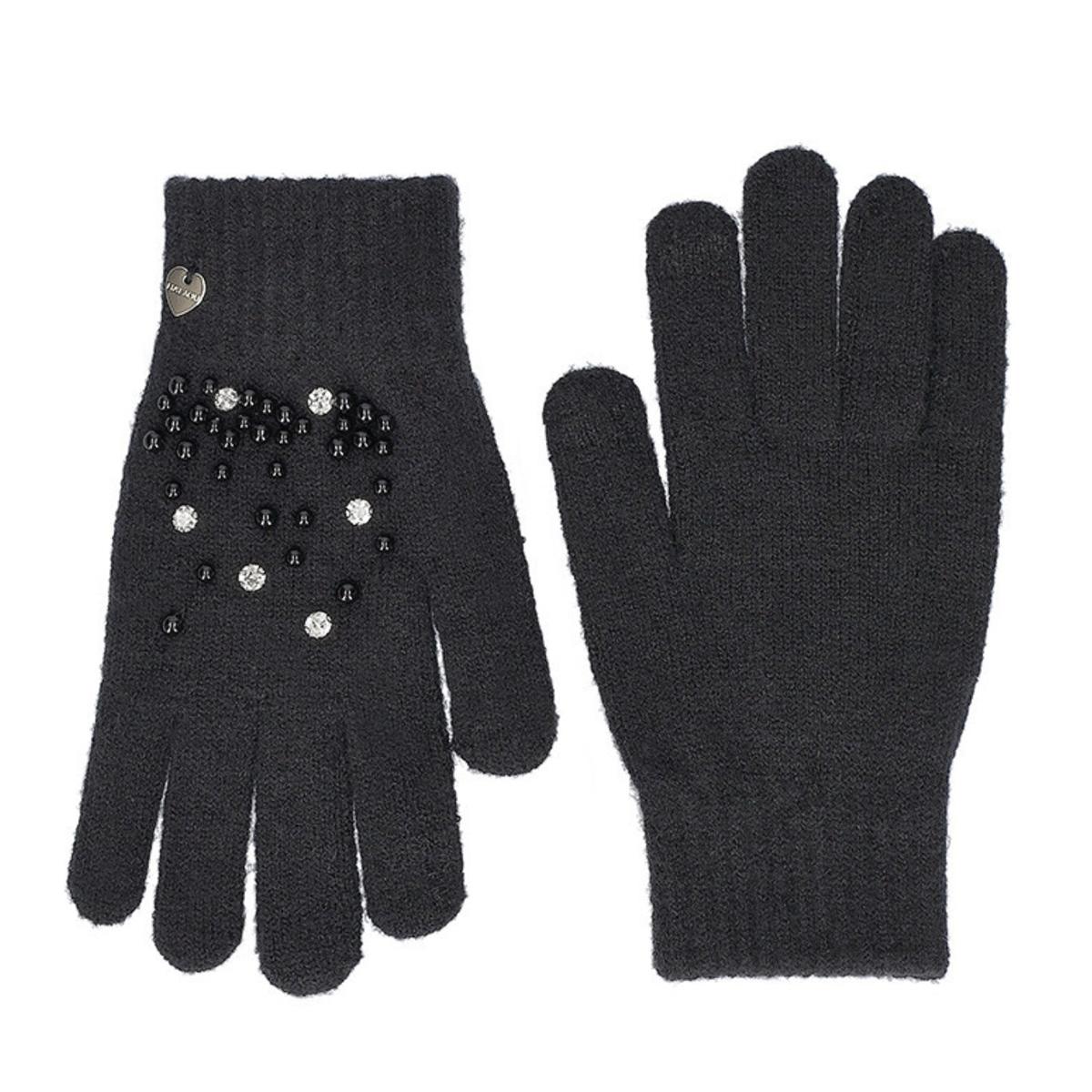 FASHION | Gant tricot� pour femme avec �cran tactile et ornement noble