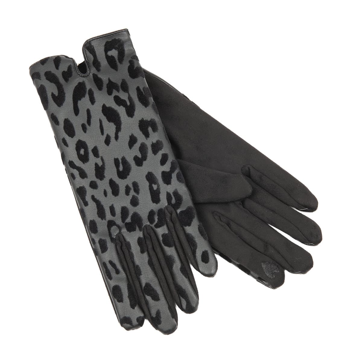 FASHION | Gants femme TOUCH SCREEN ECOPELLE CON STAMPA FLOCCATA