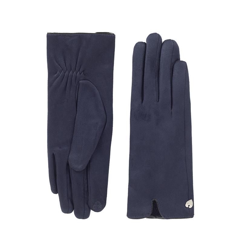FASHION | Gants femme aspect daim uni