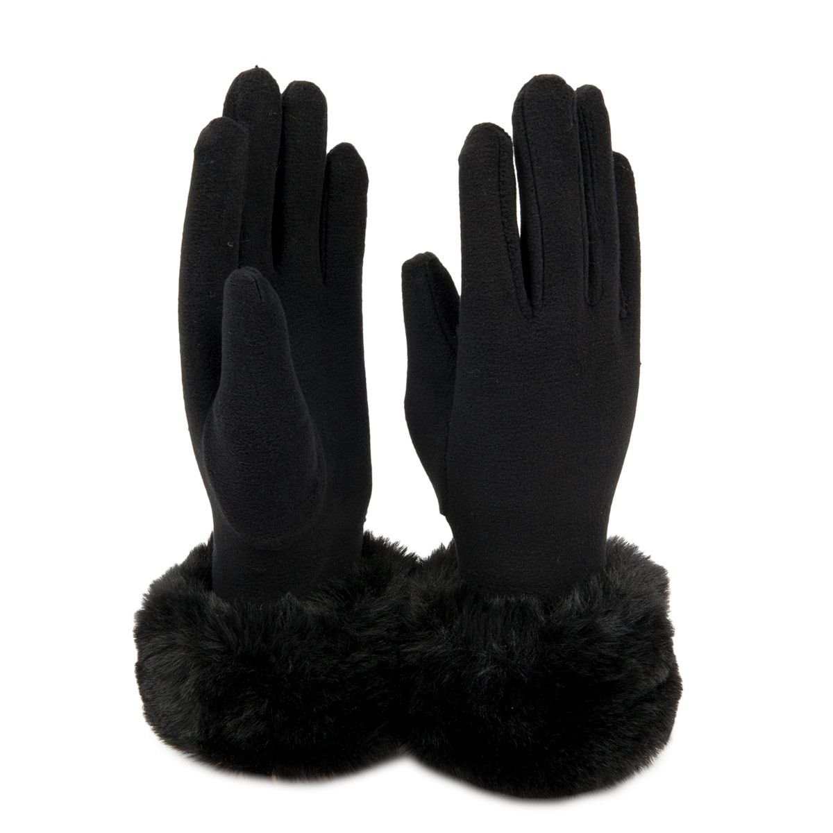 FASHION | Gants polaires avec fourrure Eco �l�gants et chauds pour femmes