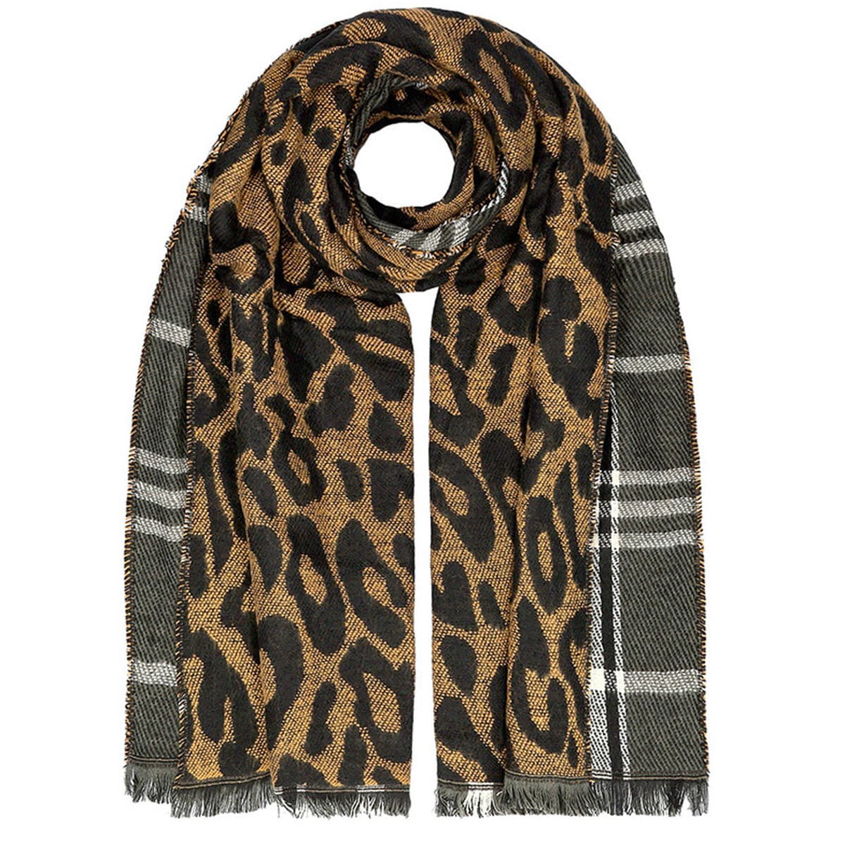 FASHION | �charpe r�versible � pois/tartan