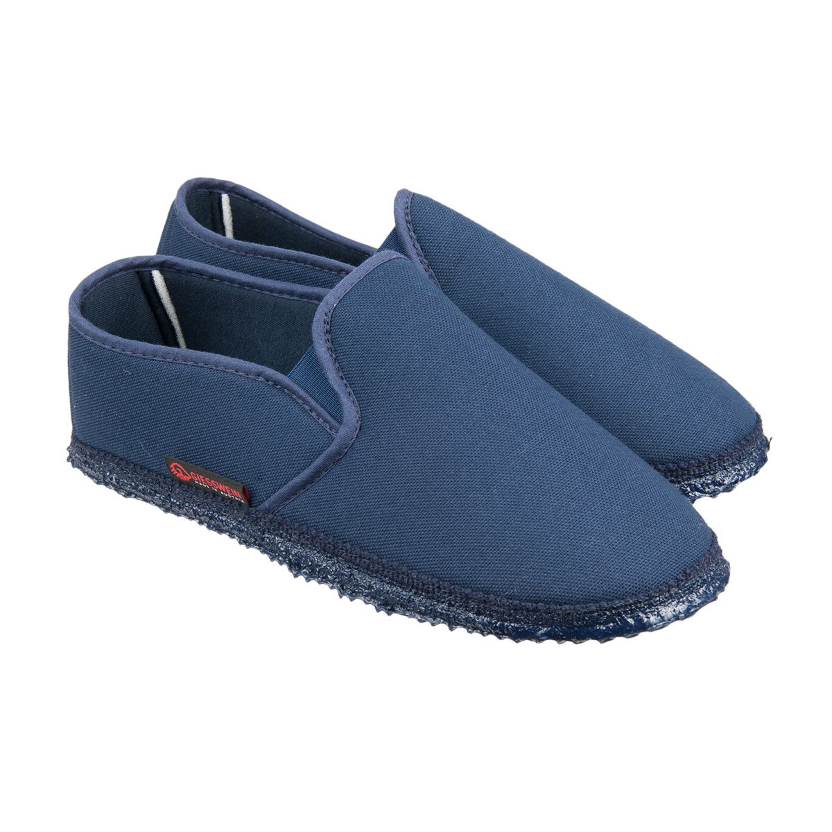 GIESSWEIN | Chaussons Berlin en pur coton avec semelles en caoutchouc antid�rapantes