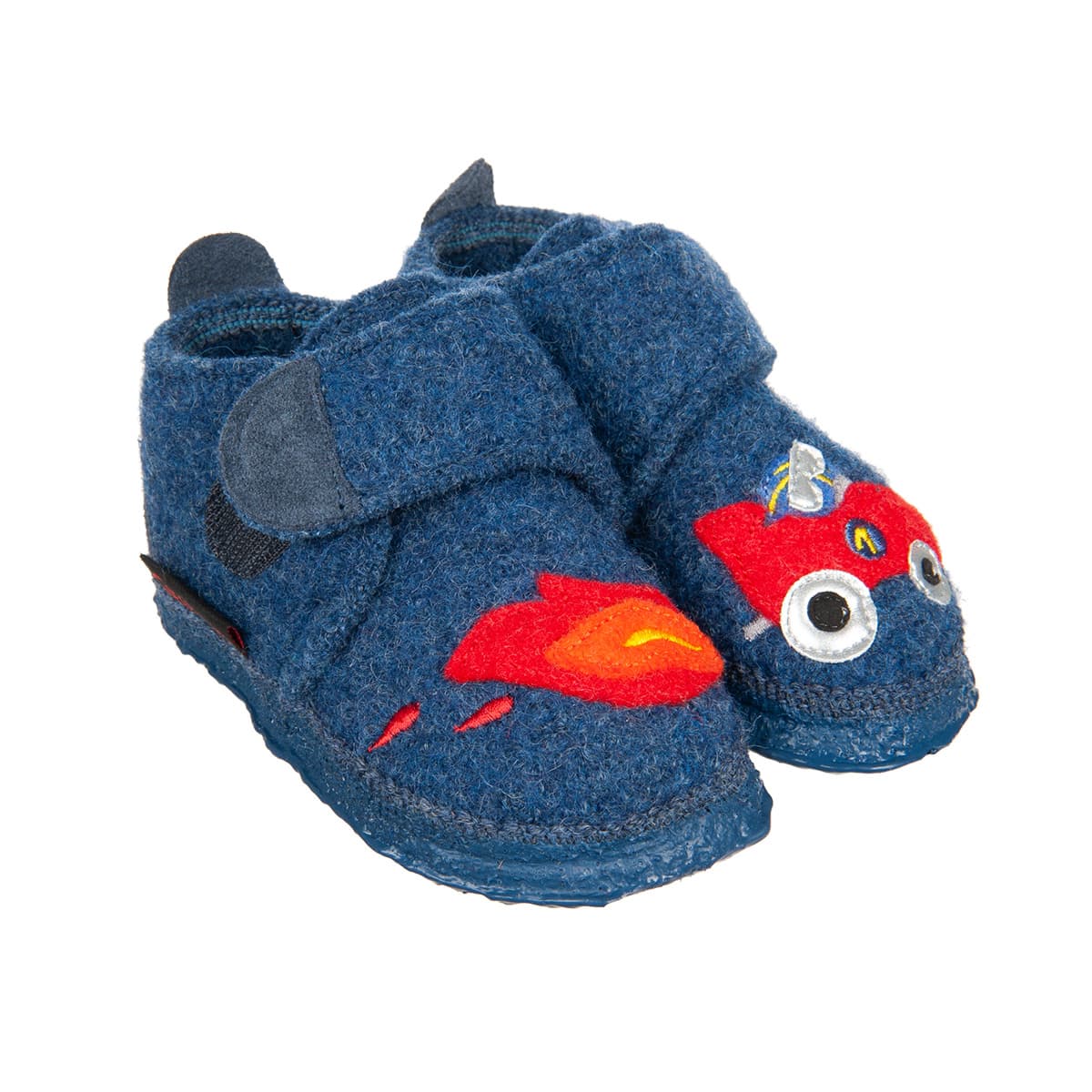 GIESSWEIN | Gar�ons Chaussons b�b� Umkirch avec voiture de course laine vierge