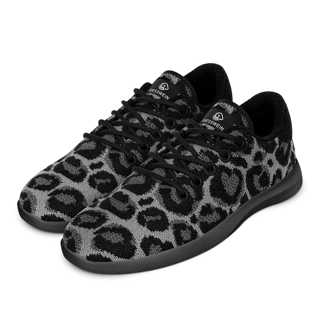 GIESSWEIN | M�rino Wool Knit pour femmes, look l�opard styl� gris