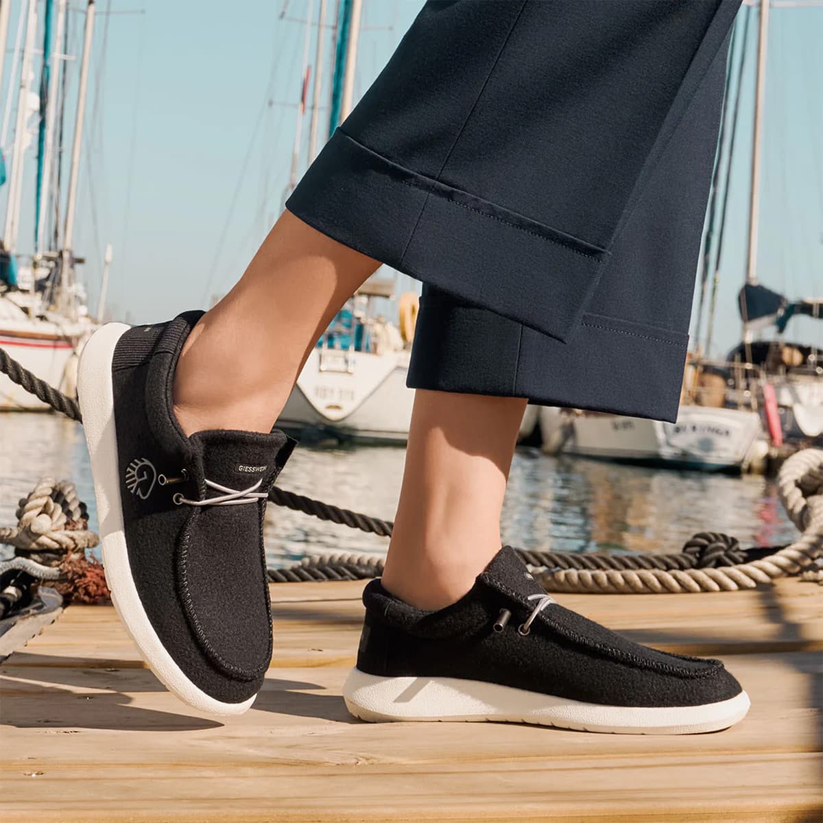 GIESSWEIN | Mocassin Merino pour dames couleur noir 022
