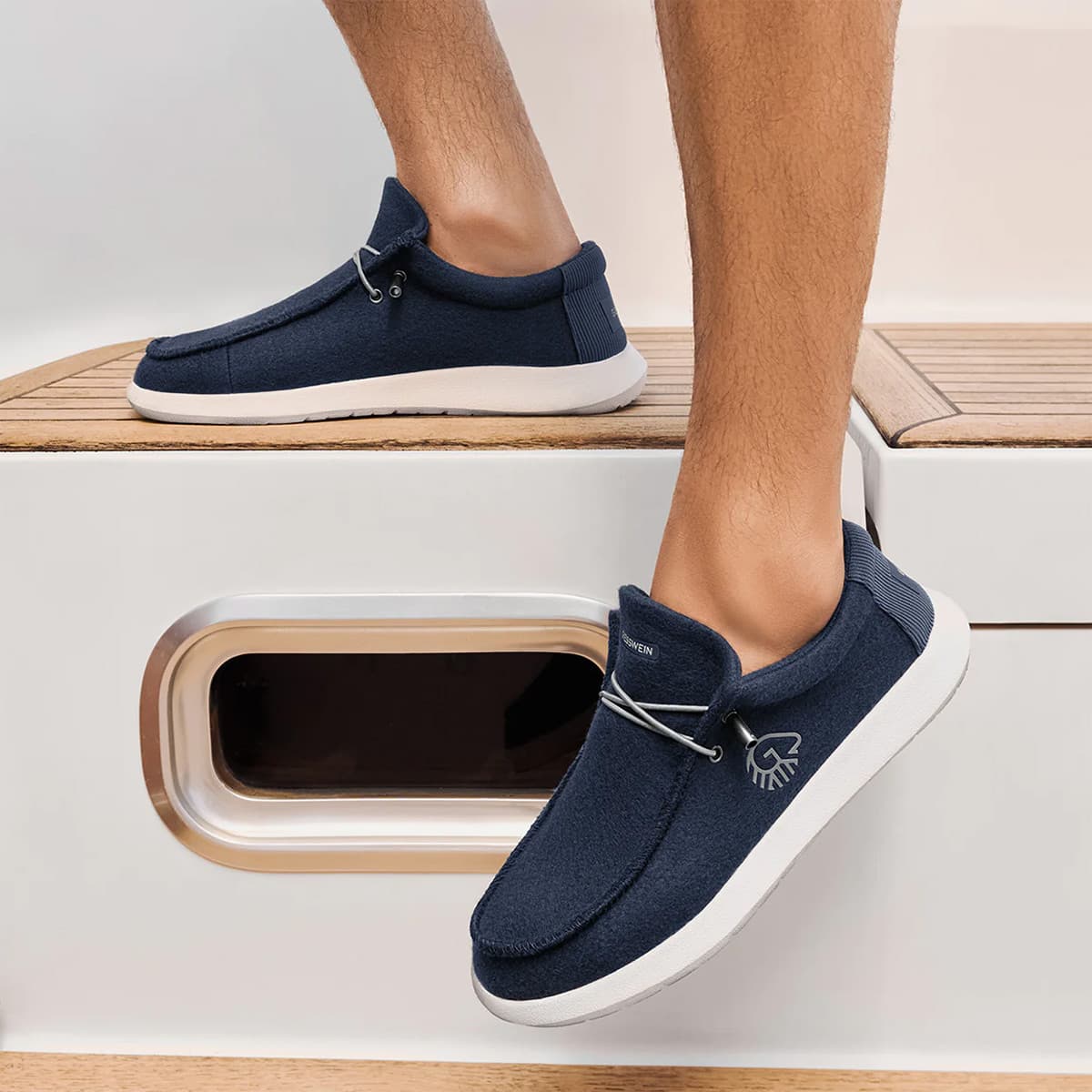GIESSWEIN | Mocassin Merino pour homme couleur bleu oc�an 540