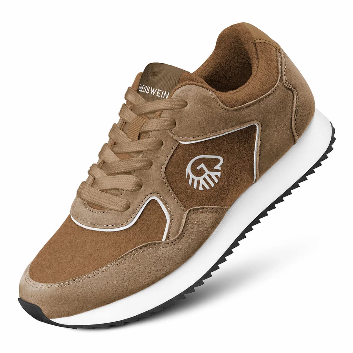 GIESSWEIN | Retro Runner Merino Chaussures pour femmes en couleur marron